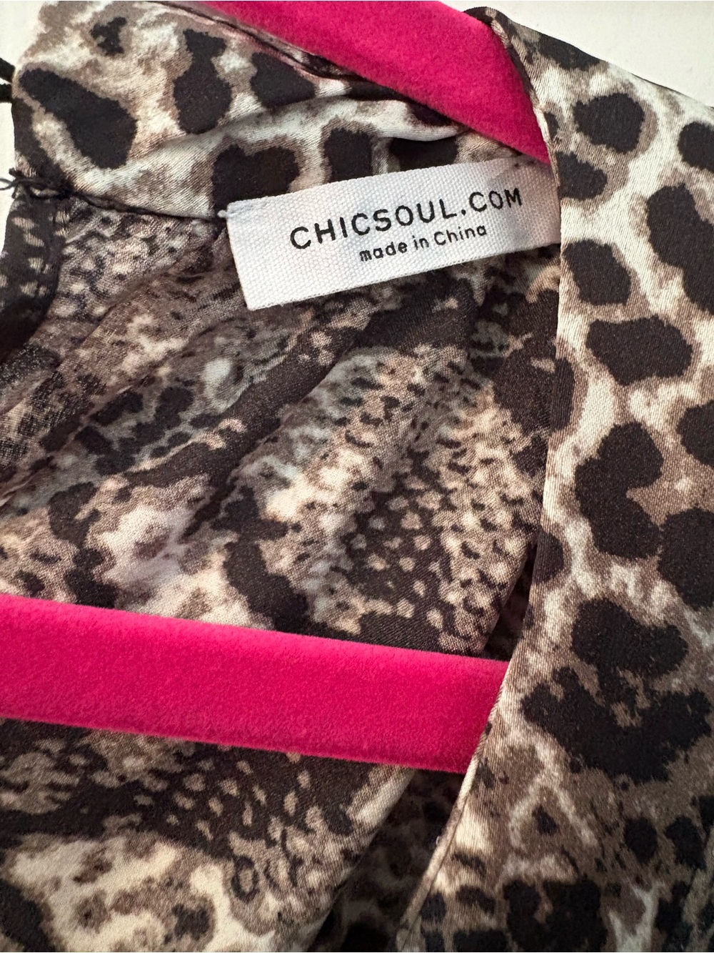 Chic Soul Black and White Animal Print Sleeveless Dress - Picture 2 of 2